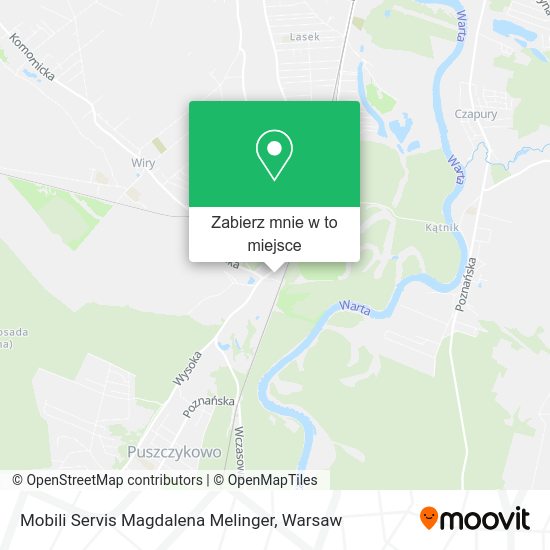 Mapa Mobili Servis Magdalena Melinger