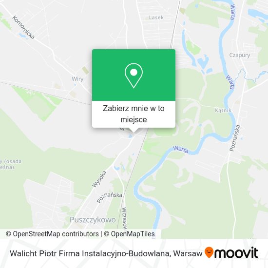 Mapa Walicht Piotr Firma Instalacyjno-Budowlana