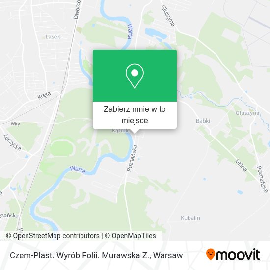 Mapa Czem-Plast. Wyrób Folii. Murawska Z.