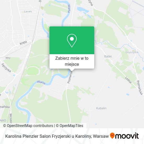 Mapa Karolina Plenzler Salon Fryzjerski u Karoliny