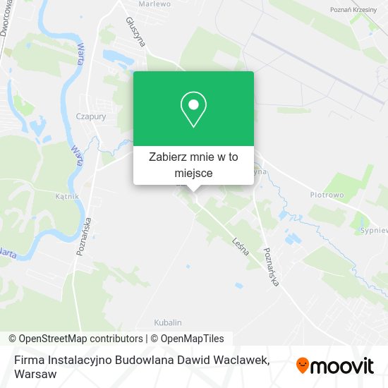 Mapa Firma Instalacyjno Budowlana Dawid Waclawek