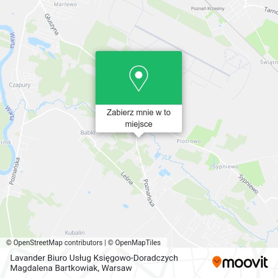 Mapa Lavander Biuro Usług Księgowo-Doradczych Magdalena Bartkowiak