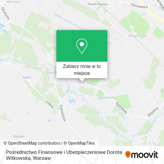 Mapa Pośrednictwo Finansowe i Ubezpieczeniowe Dorota Witkowska