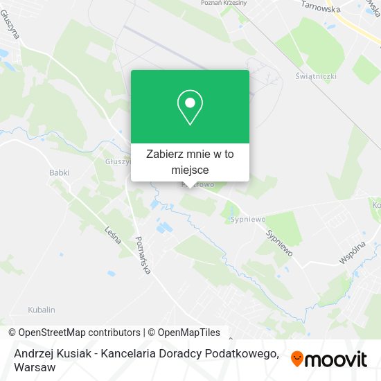 Mapa Andrzej Kusiak - Kancelaria Doradcy Podatkowego