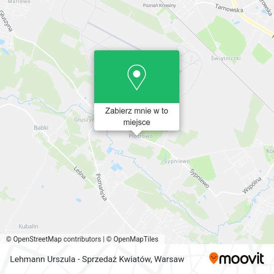 Mapa Lehmann Urszula - Sprzedaż Kwiatów