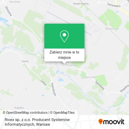 Mapa Rivex sp. z o.o. Producent Systemów Informatycznych