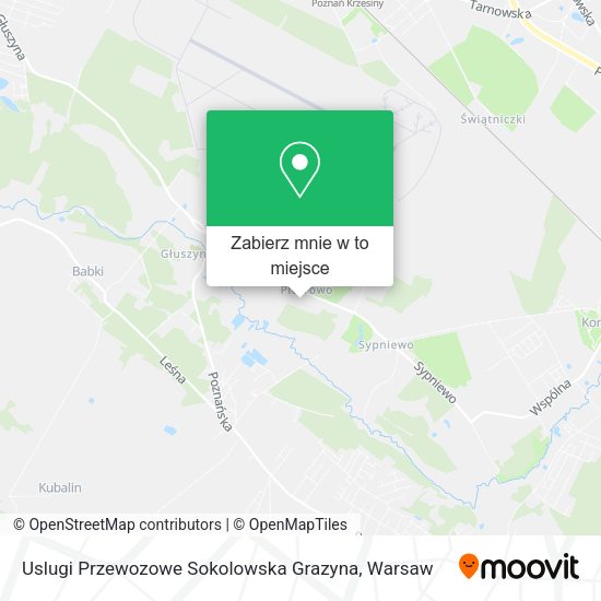 Mapa Uslugi Przewozowe Sokolowska Grazyna