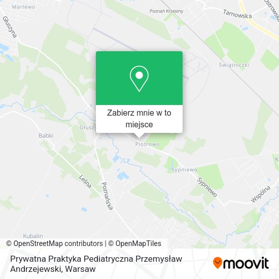 Mapa Prywatna Praktyka Pediatryczna Przemysław Andrzejewski