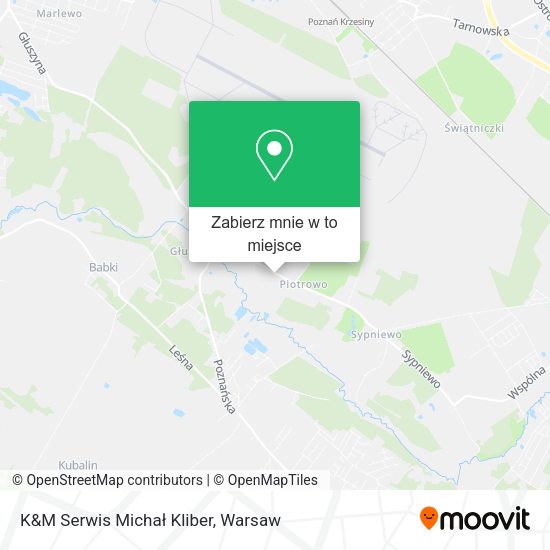 Mapa K&M Serwis Michał Kliber