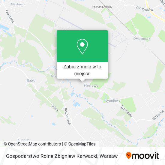 Mapa Gospodarstwo Rolne Zbigniew Karwacki