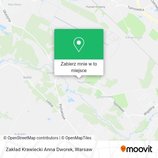 Mapa Zakład Krawiecki Anna Dworek