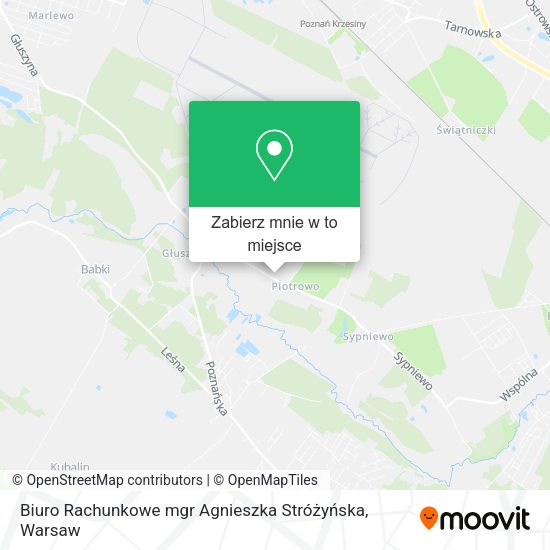 Mapa Biuro Rachunkowe mgr Agnieszka Stróżyńska