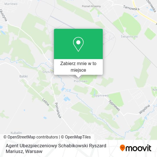 Mapa Agent Ubezpieczeniowy Schabikowski Ryszard Mariusz