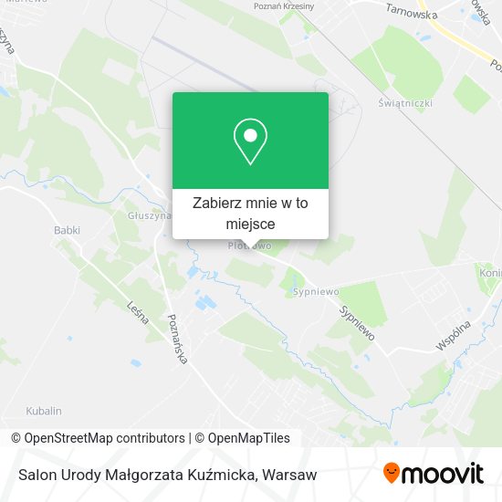 Mapa Salon Urody Małgorzata Kuźmicka