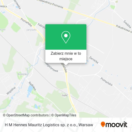 Mapa H M Hennes Mauritz Logistics sp. z o.o.