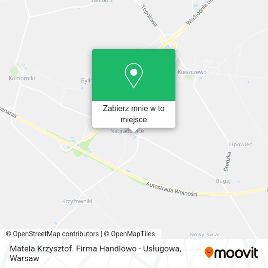 Mapa Matela Krzysztof. Firma Handlowo - Usługowa