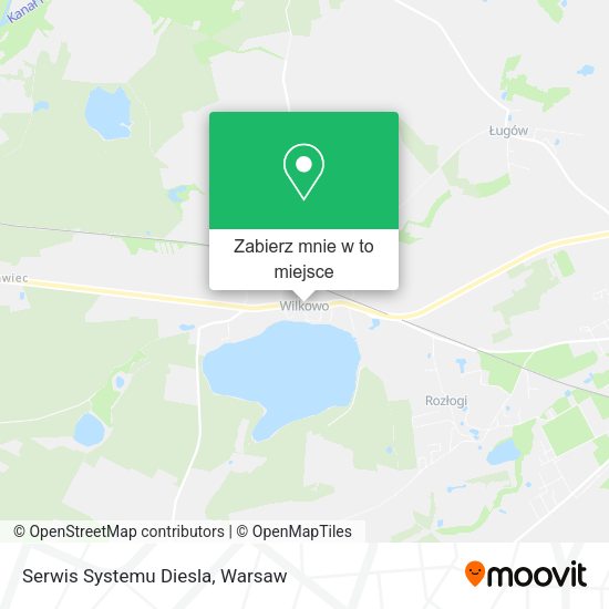 Mapa Serwis Systemu Diesla