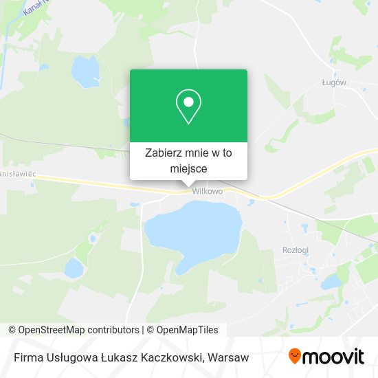 Mapa Firma Usługowa Łukasz Kaczkowski