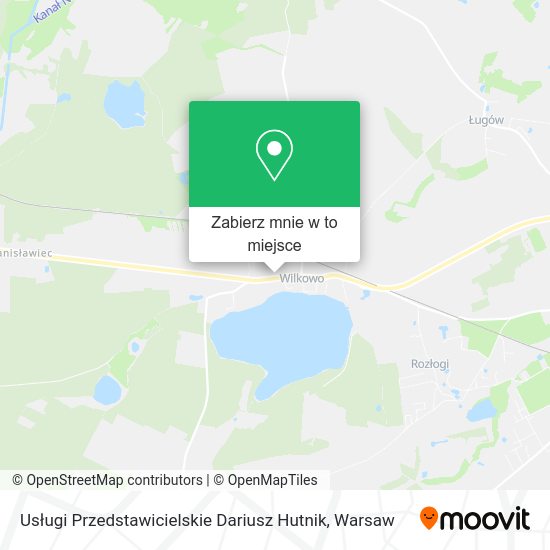 Mapa Usługi Przedstawicielskie Dariusz Hutnik