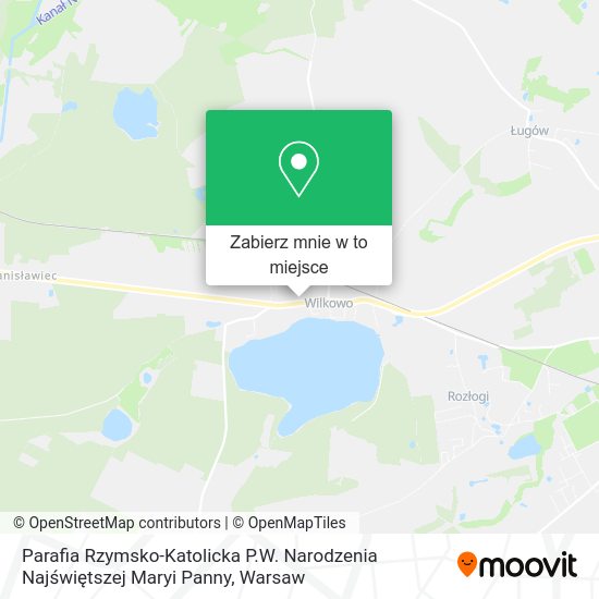 Mapa Parafia Rzymsko-Katolicka P.W. Narodzenia Najświętszej Maryi Panny