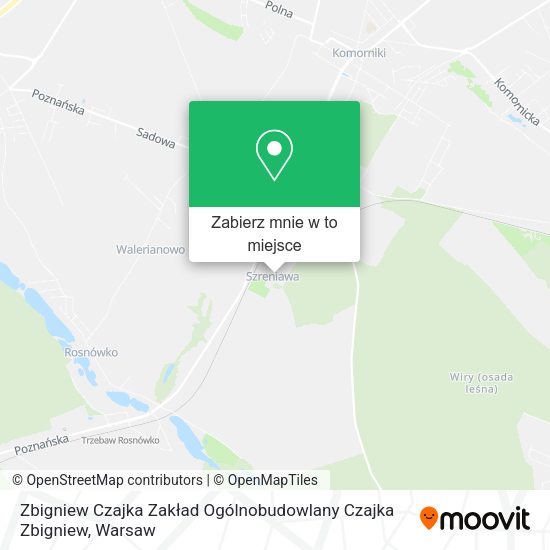 Mapa Zbigniew Czajka Zakład Ogólnobudowlany Czajka Zbigniew