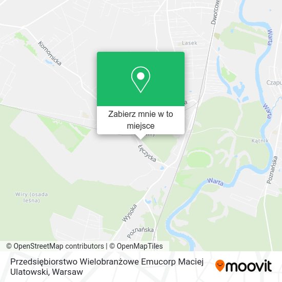 Mapa Przedsiębiorstwo Wielobranżowe Emucorp Maciej Ulatowski