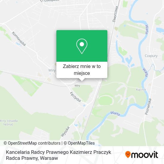 Mapa Kancelaria Radcy Prawnego Kazimierz Praczyk Radca Prawny