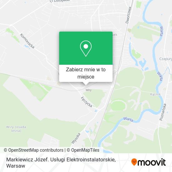 Mapa Markiewicz Józef. Usługi Elektroinstalatorskie