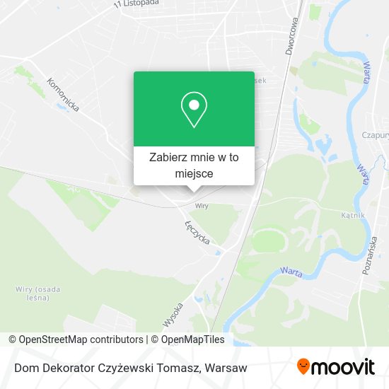 Mapa Dom Dekorator Czyżewski Tomasz