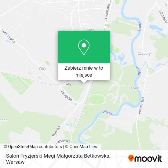 Mapa Salon Fryzjerski Megi Małgorzata Betkowska