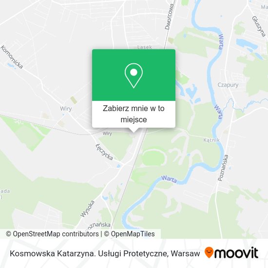 Mapa Kosmowska Katarzyna. Usługi Protetyczne