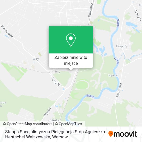 Mapa Stepps Specjalistyczna Pielęgnacja Stóp Agnieszka Hentschel-Walszewska