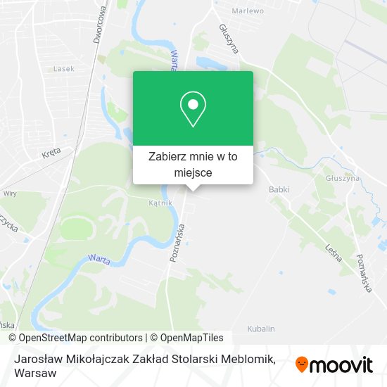 Mapa Jarosław Mikołajczak Zakład Stolarski Meblomik