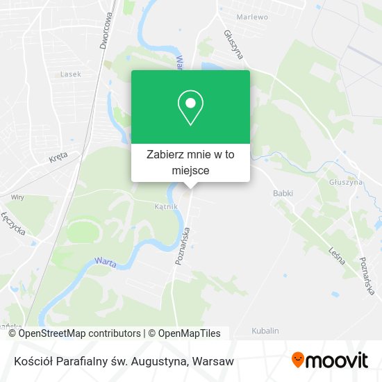 Mapa Kościół Parafialny św. Augustyna