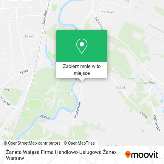 Mapa Żaneta Wałęsa Firma Handlowo-Usługowa Żanex