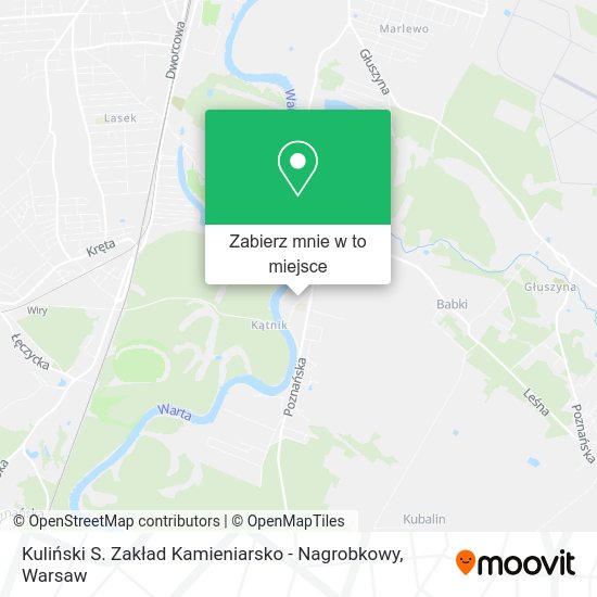 Mapa Kuliński S. Zakład Kamieniarsko - Nagrobkowy