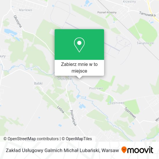 Mapa Zakład Usługowy Galmich Michał Lubański