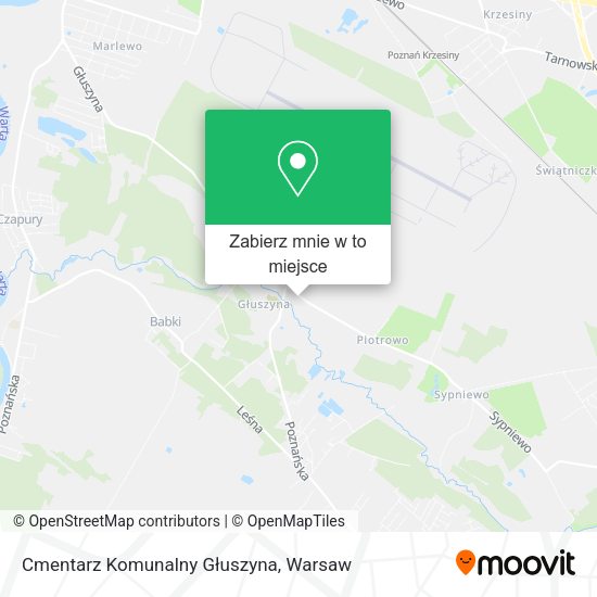 Mapa Cmentarz Komunalny Głuszyna