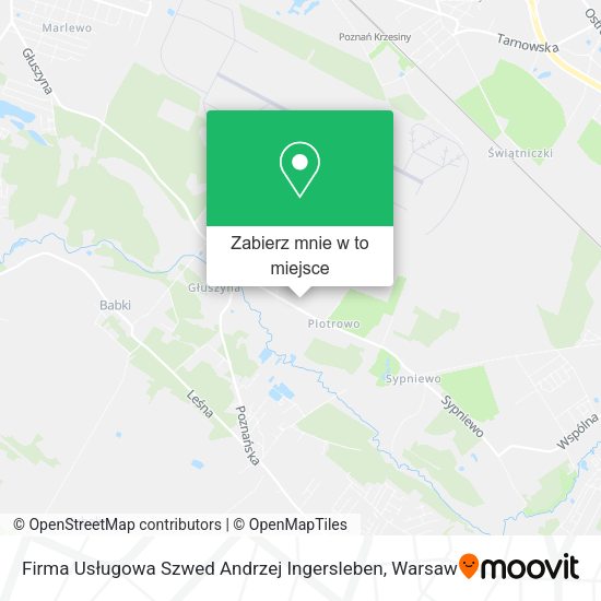 Mapa Firma Usługowa Szwed Andrzej Ingersleben