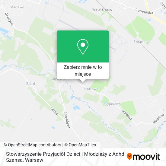 Mapa Stowarzyszenie Przyjaciół Dzieci i Młodzieży z Adhd Szansa