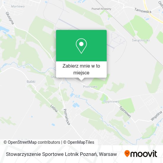 Mapa Stowarzyszenie Sportowe Lotnik Poznań