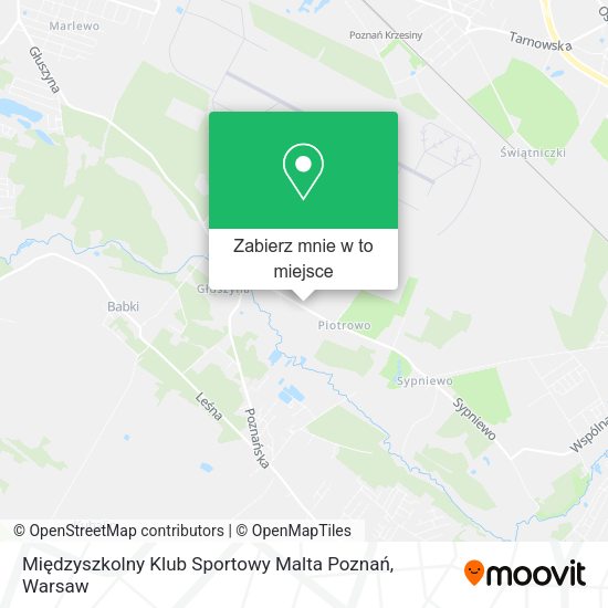 Mapa Międzyszkolny Klub Sportowy Malta Poznań