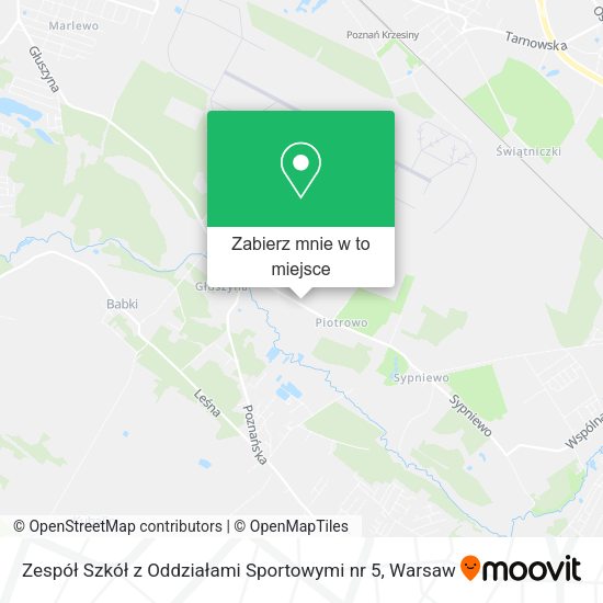 Mapa Zespół Szkół z Oddziałami Sportowymi nr 5