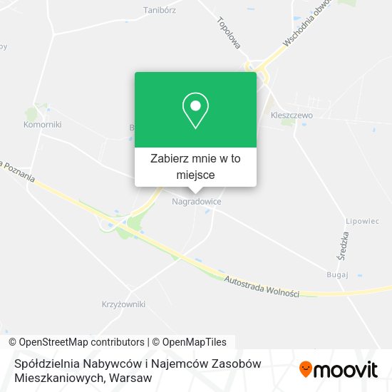 Mapa Spółdzielnia Nabywców i Najemców Zasobów Mieszkaniowych