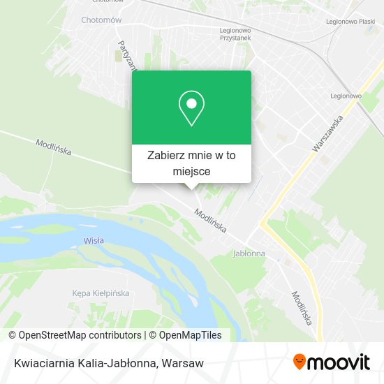 Mapa Kwiaciarnia Kalia-Jabłonna