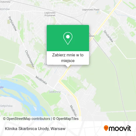 Mapa Klinika Skarbnica Urody