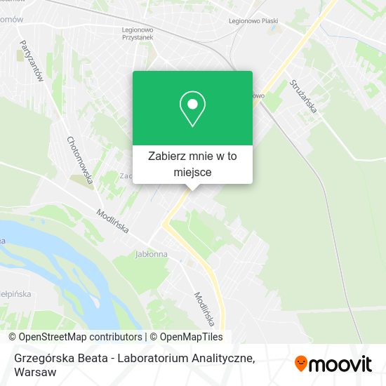 Mapa Grzegórska Beata - Laboratorium Analityczne