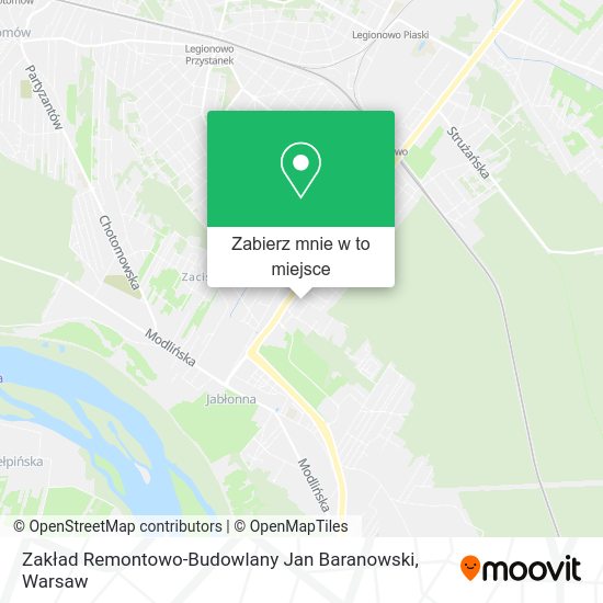 Mapa Zakład Remontowo-Budowlany Jan Baranowski