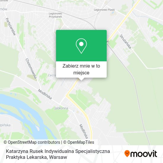 Mapa Katarzyna Rusek Indywidualna Specjalistyczna Praktyka Lekarska