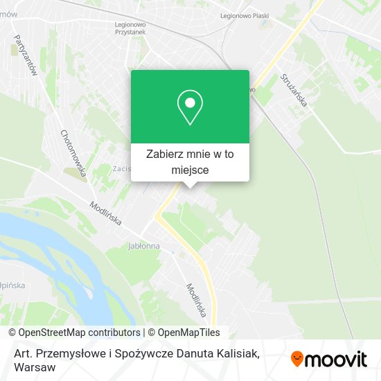 Mapa Art. Przemysłowe i Spożywcze Danuta Kalisiak